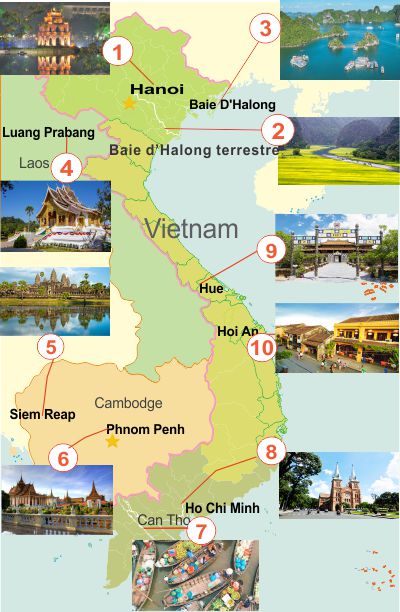 TRIO Vietnam – Cambodge – Laos 21 jours