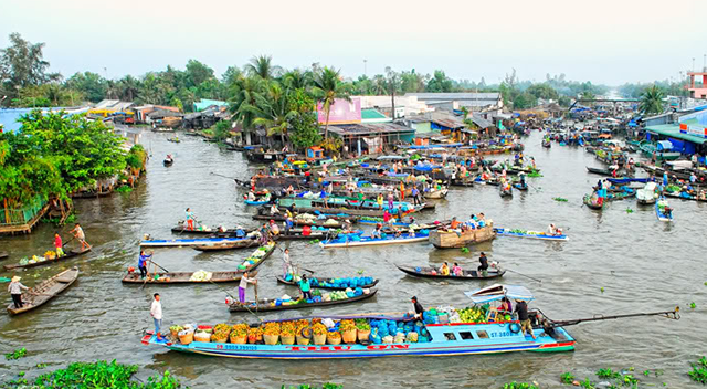 marché flottant de Nga Nam