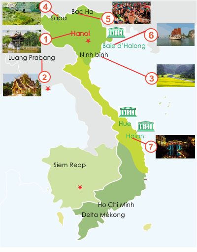 Circuit Vietnam Laos 15 jours